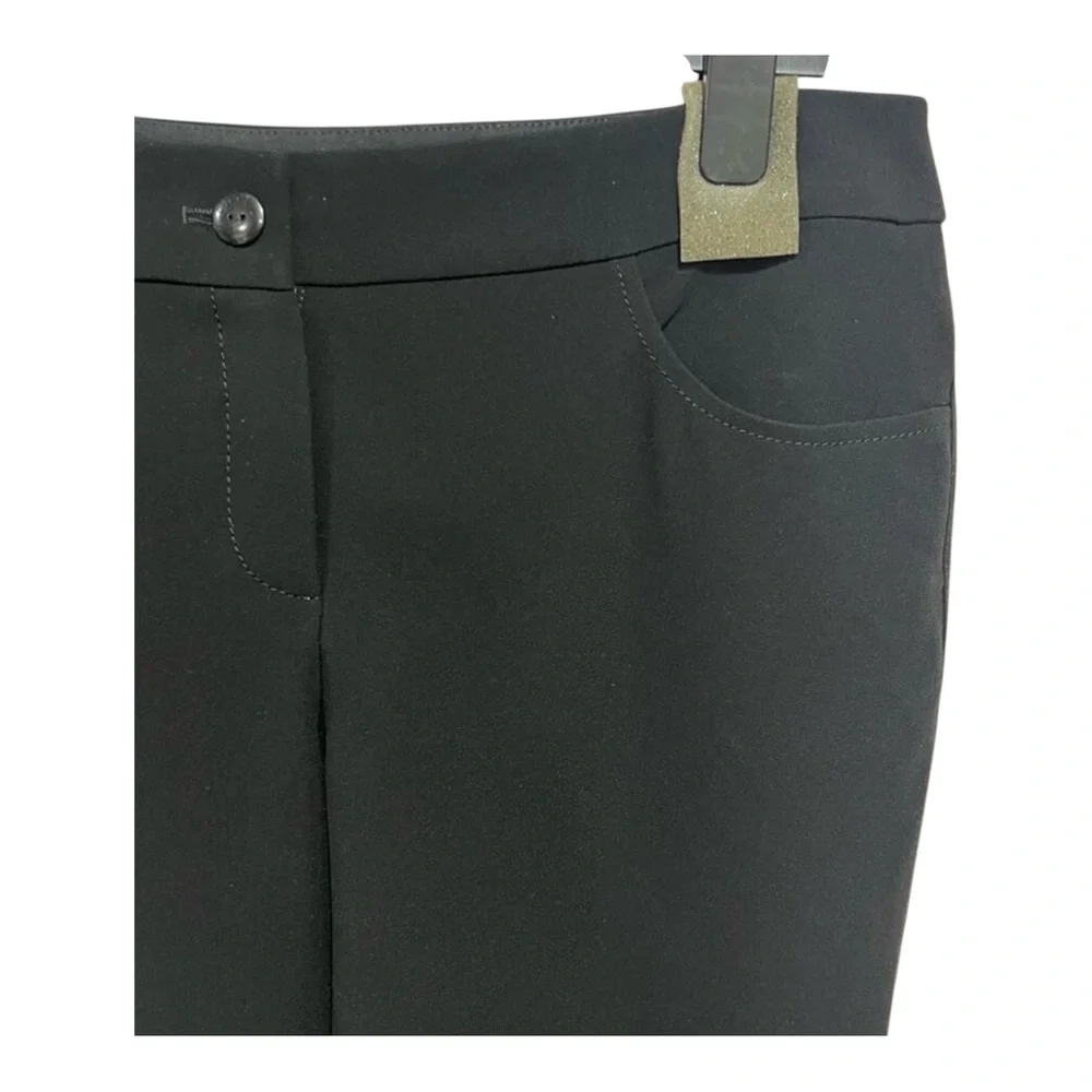 NWOT CHANEL Black Straight Leg Uniform Pants Sz 44